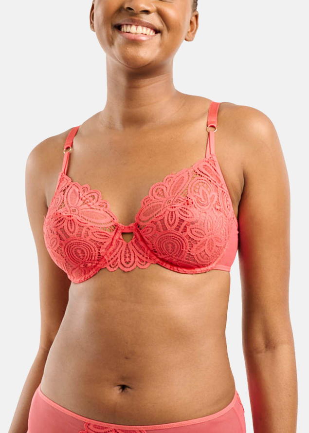 Soutien-gorge Corbeille  Armatures Sans Complexe Living Corail