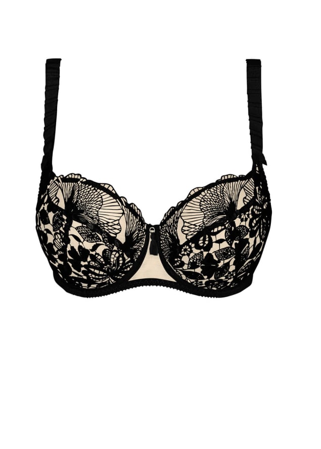 Soutien-Gorge Corbeille Empreinte Noir