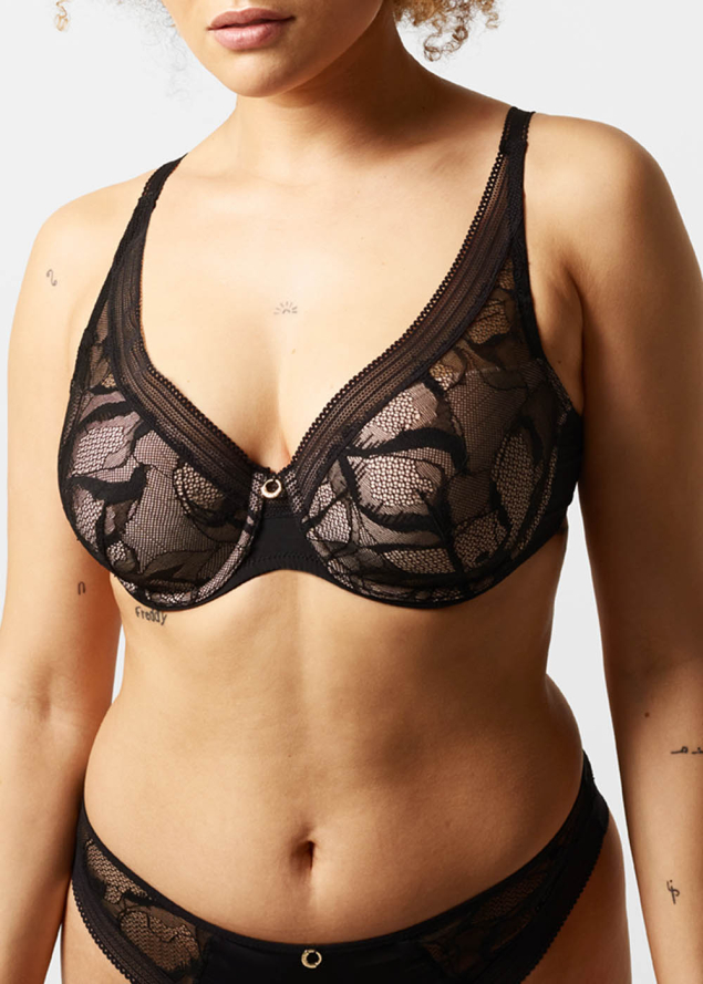 Soutien-gorge Spacer Plongeant Chantelle Noir