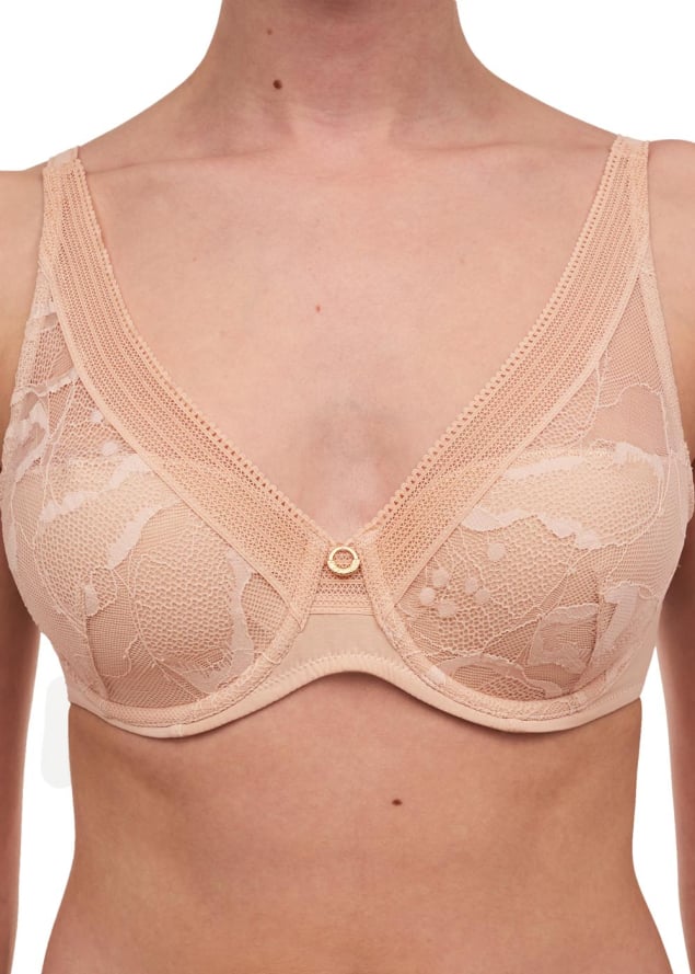 Soutien-gorge Spacer Plongeant Chantelle Beige Dor