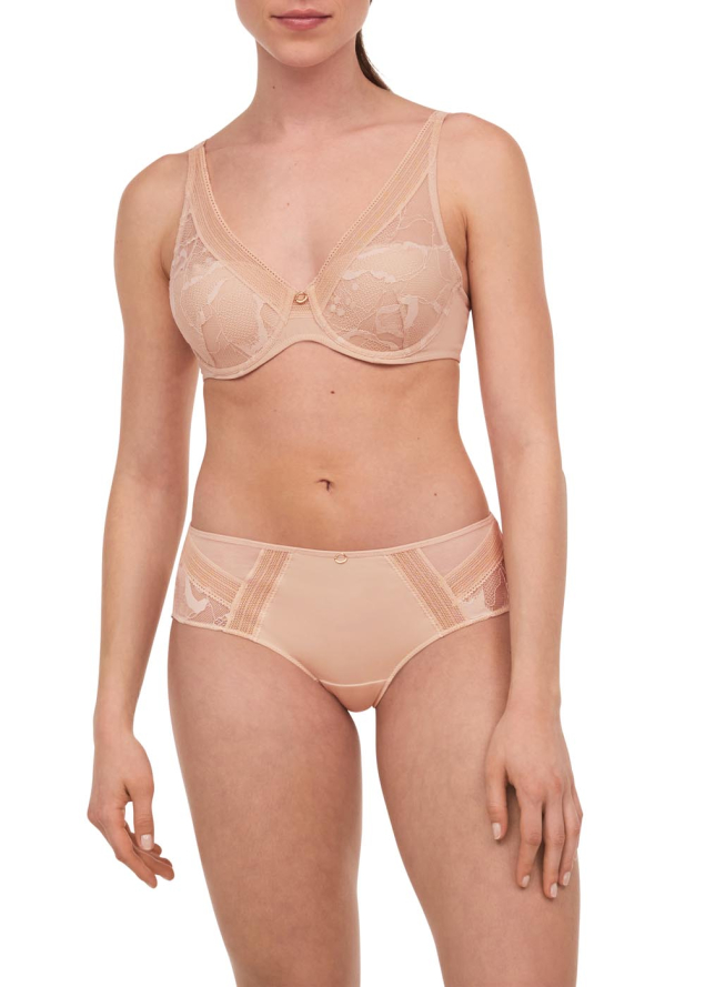 Soutien-gorge Spacer Plongeant Chantelle Beige Dor