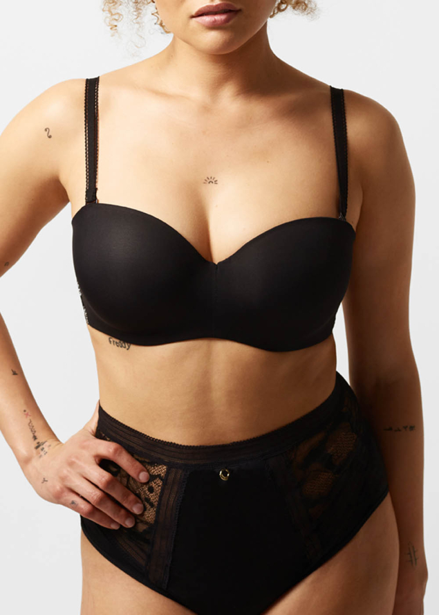 Soutien-gorge Bandeau Coque Chantelle Noir