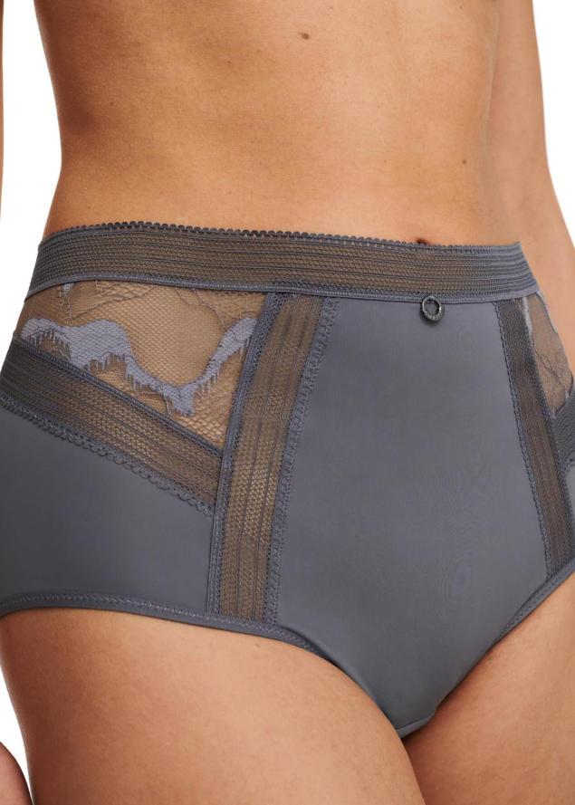 Culotte Haute Chantelle Gris Ardoise