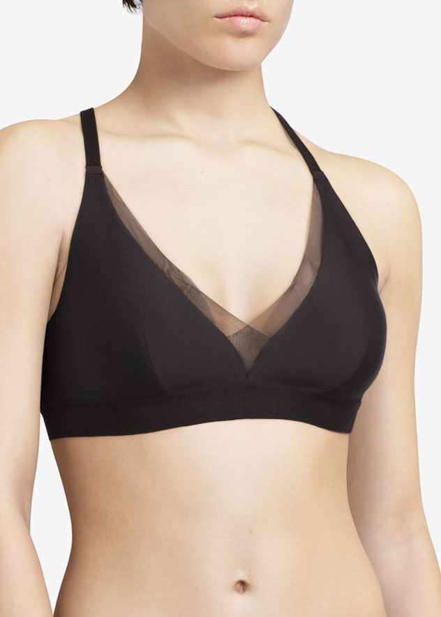 Soutien-gorge Triangle sans Armatures Chantelle Noir