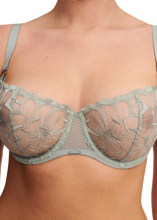 Soutien-gorge Corbeille Balconnet Chantelle Vert Th