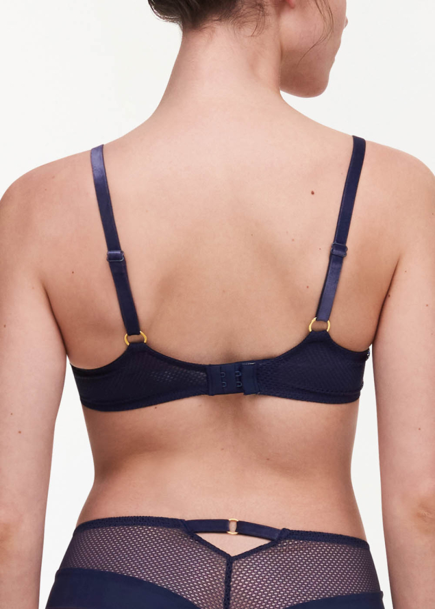 Soutien-gorge Dcollet Plongeant avec Coques et Armatures Chantelle Bleu Outremer