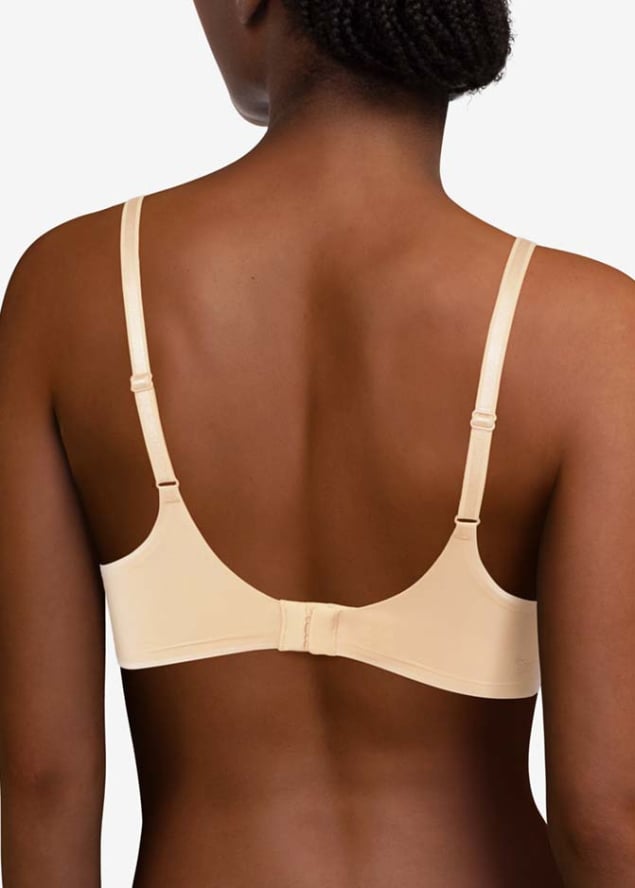 Soutien-gorge Sans Armatures  Coques Triangle Chantelle Beige Dor