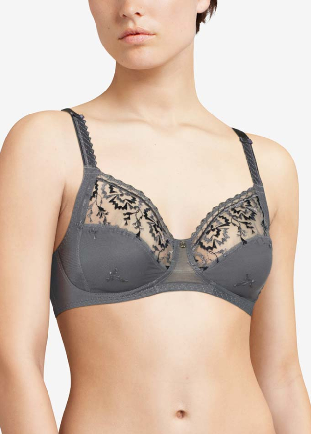 Soutien-gorge Sans Armatures Chantelle Gris Ardoise