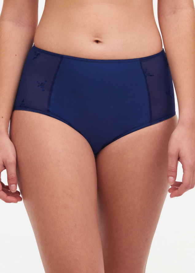 Culotte Taille Haute Chantelle Bleu Danube