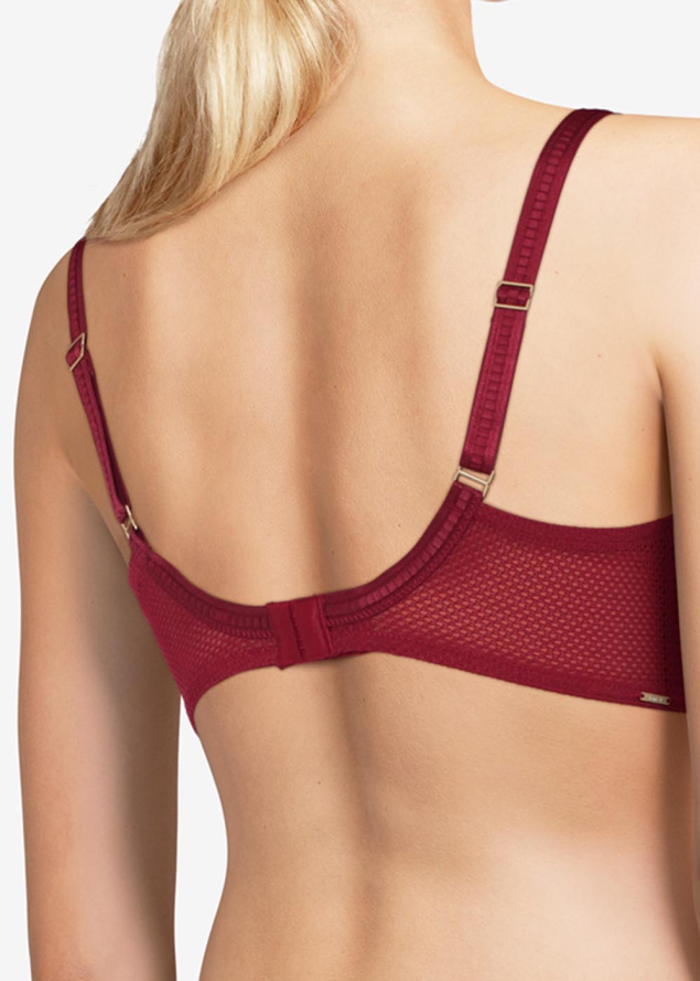 Soutien-gorge Armatures Enveloppant Chantelle Rouge Grenat