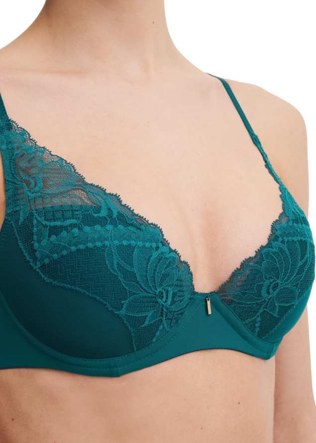 Soutien-gorge coque plongeant Chantelle Vert Orient