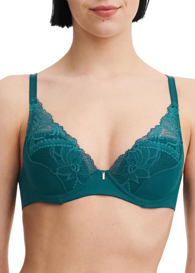 Soutien-gorge coque plongeant Chantelle Vert Orient