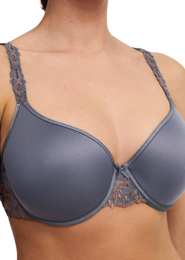 Soutien-gorge Armatures Coques Chantelle Gris Ardoise