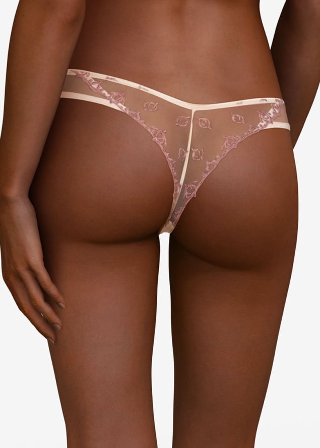 Tanga Chantelle Rose Perle