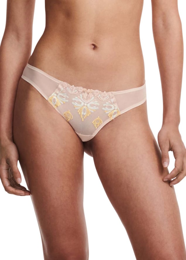 Tanga Chantelle Golden beige multicolor