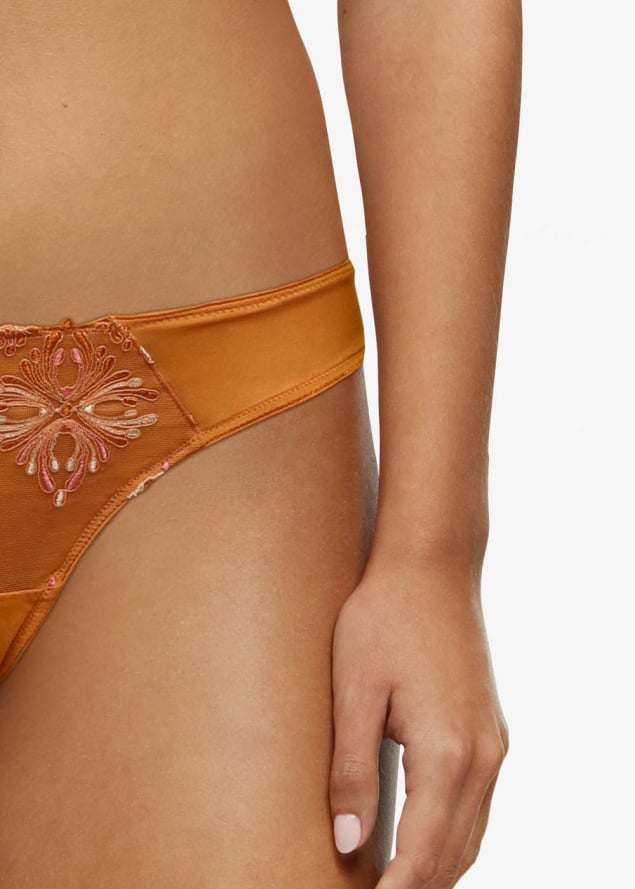 Tanga Chantelle Epice / Rose Multicolore