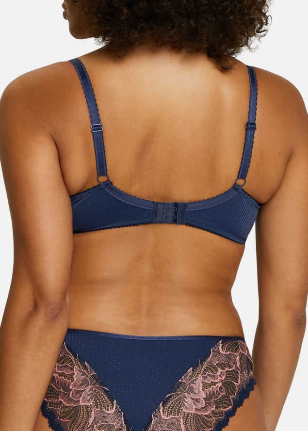 Soutien-gorge Embotant  Armatures Sans Complexe Bleu Marine & Rose