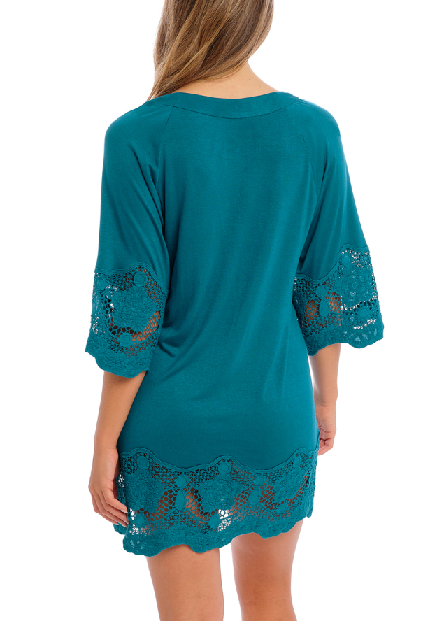 Tunique Manches Longues Maillots de Bain Fantasie 