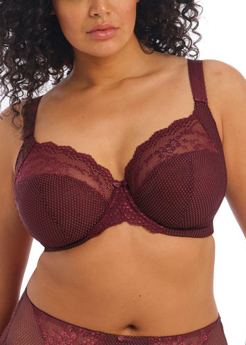 Soutien-gorge Armatures Plunge Stretch Elomi Aubergine