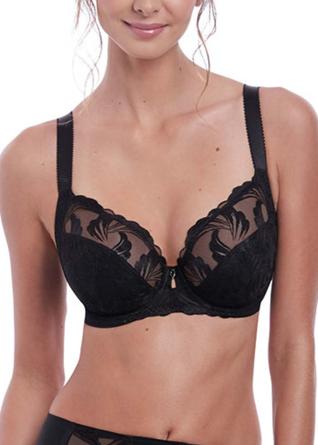 Soutien-gorge Plunge avec Renfort Latral et Armatures Fantasie Black