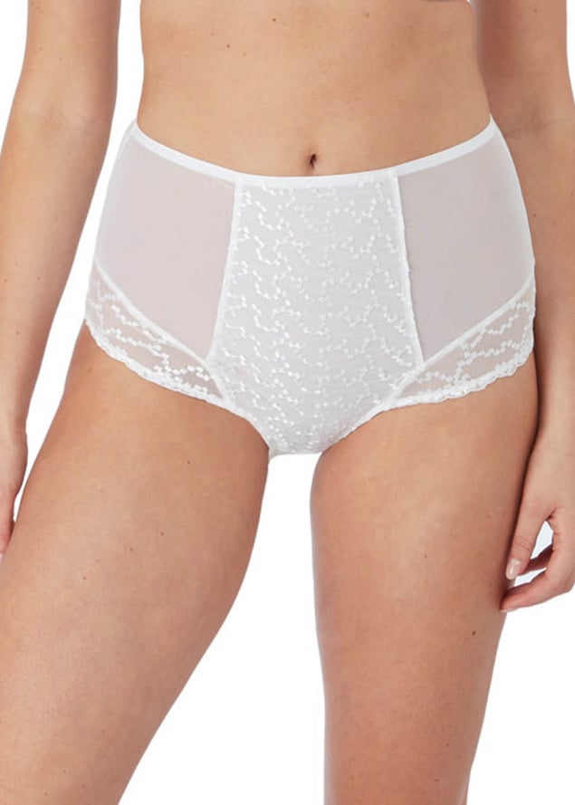 Slip Taille Haute Fantasie White