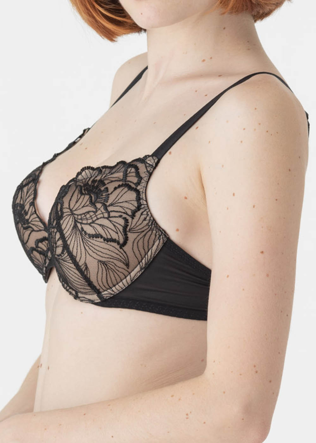 Soutien-gorge Push-up avec Armatures Maison Lejaby Noir