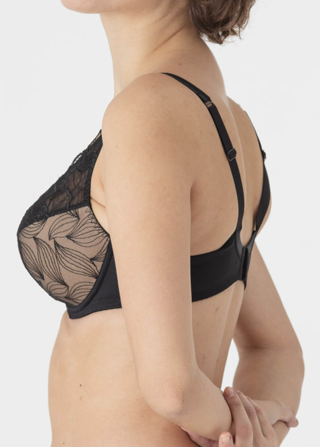 Soutien-gorge Corbeille Bonnets Profonds avec Armatures Maison Lejaby Noir