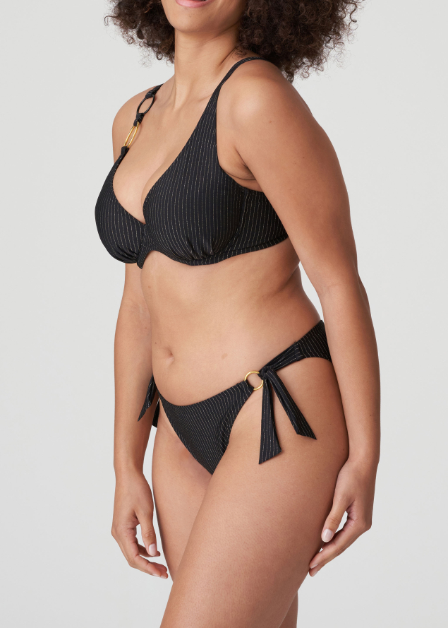 Bas de maillot de bain taille basse nouettes Maillots de Bain Prima Donna Swim Noir