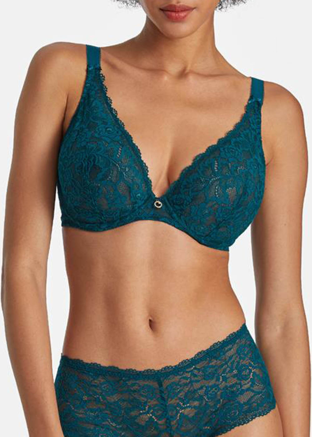 Soutien-gorge Triangle Plunge Confort Aubade Deep Green