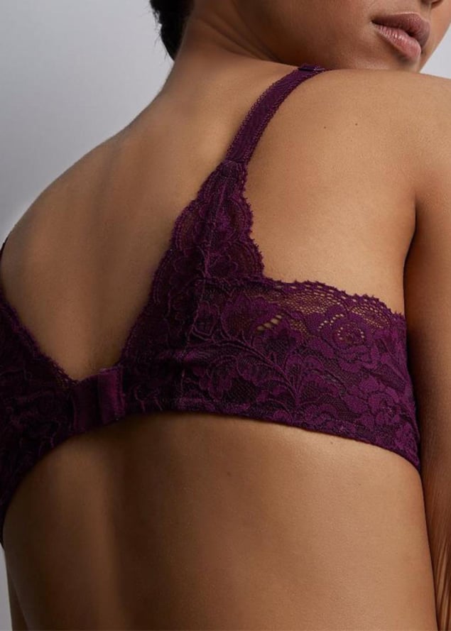 Soutien-gorge Triangle Plunge Aubade Berry