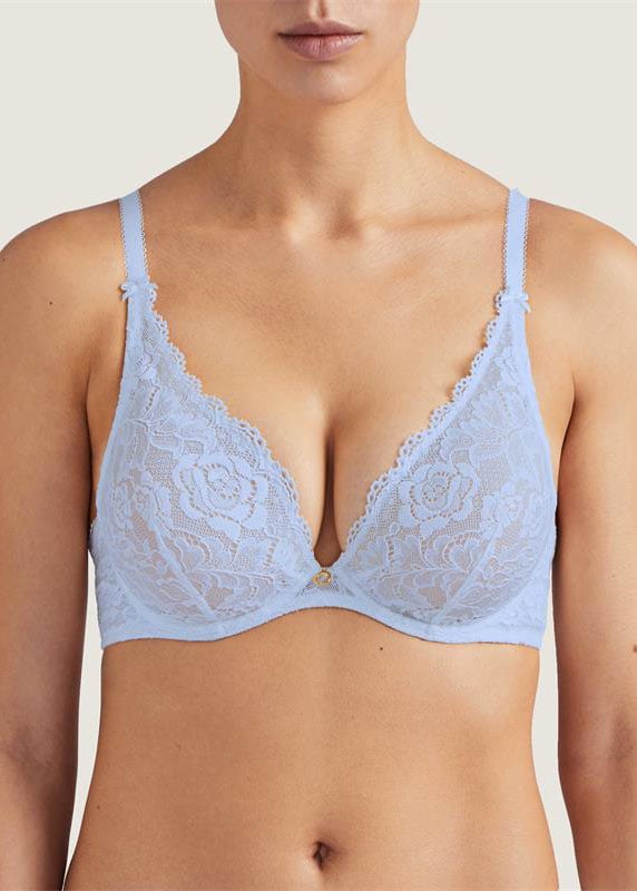 Soutien-gorge Triangle Plunge Aubade Powder Blue