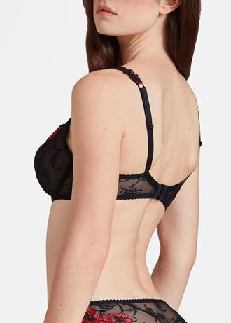 Soutien-gorge Embotant Armatures Aubade Rouge Prodigieux