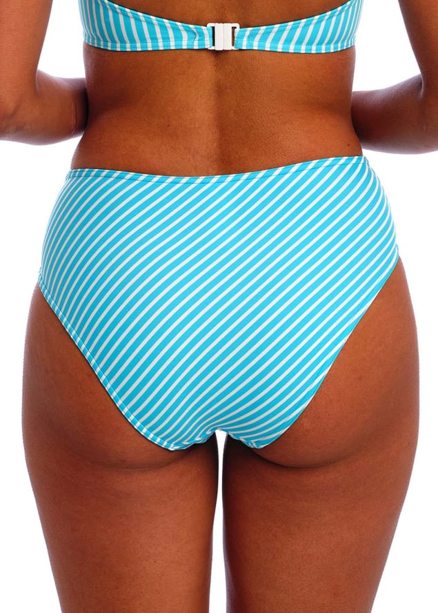 Bikini Culotte Taille Haute Maillots de Bain Freya  Stripe Turquoise