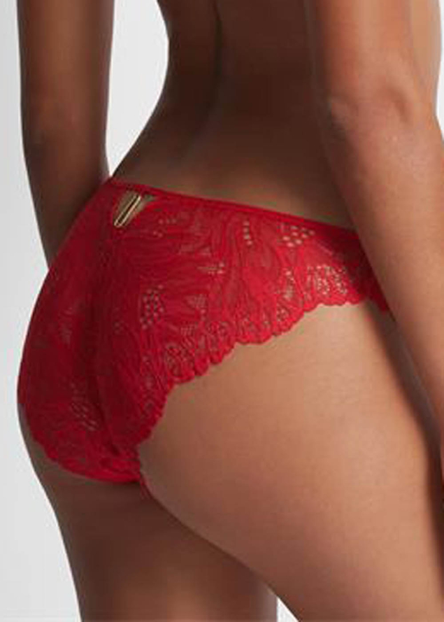 Slip Italien Aubade Rouge Floral