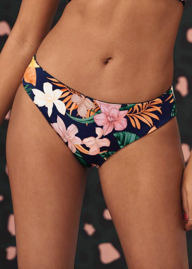 Bas de Maillot de Bain Slip Rversible Maillots de Bain Rosa Faia Anita