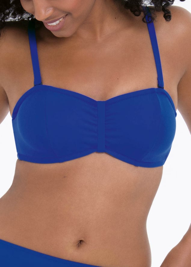 Soutien-gorge Bandeau  Armatures Bretelles Amovibles Maillots de Bain Rosa Faia Anita Bleu Gentiane