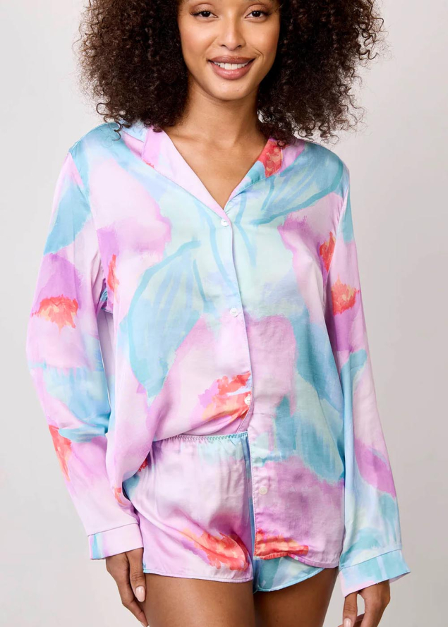 Short en viscose imprim� Maison Lejaby