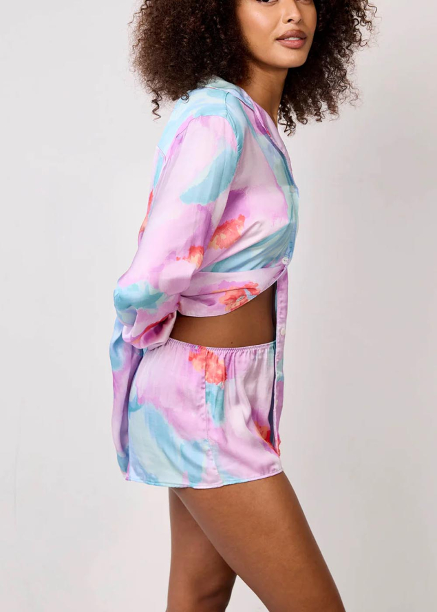 Short en viscose imprim� Maison Lejaby