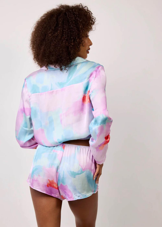 Chemise en viscose imprim�e Maison Lejaby