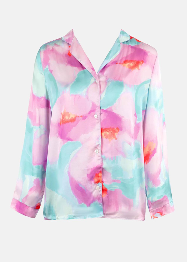 Chemise en viscose imprim�e Maison Lejaby