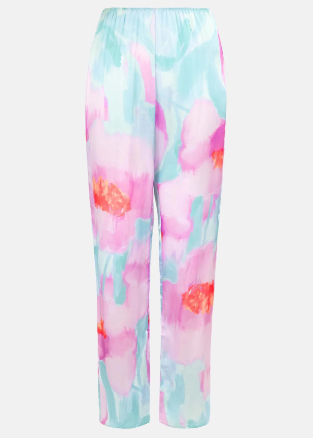 Pantalon en viscose imprim� Maison Lejaby