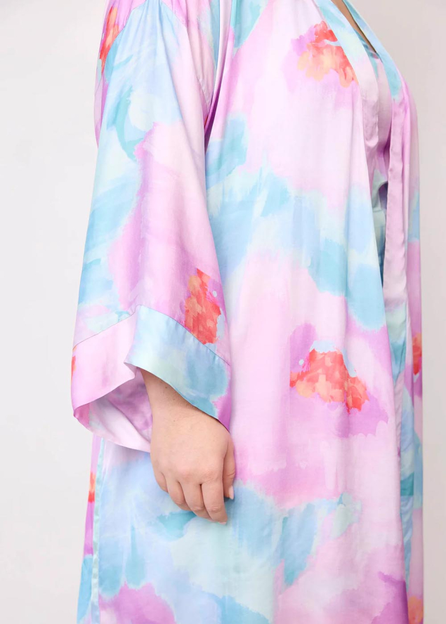 Kimono en viscose imprim�e Maison Lejaby