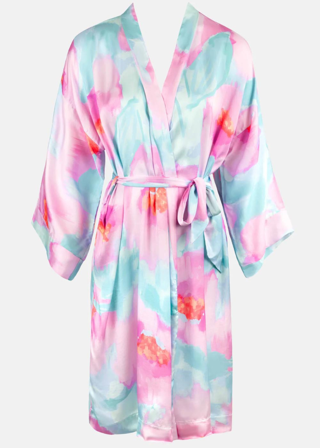 Kimono en viscose imprim�e Maison Lejaby
