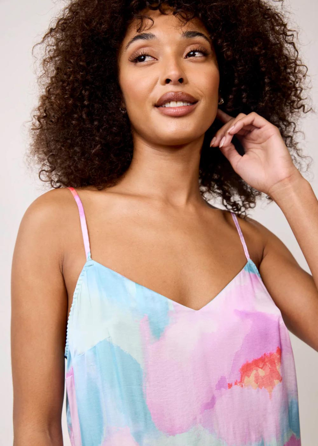 Nuisette en viscose imprim�e Maison Lejaby