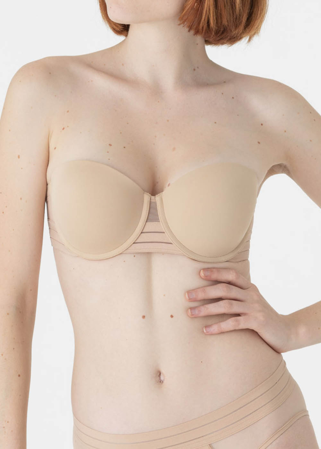 Soutien-gorge Bandeau  Coques avec Armatures Maison Lejaby Power Skin