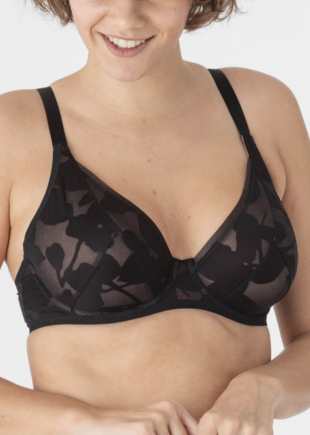 Soutien-gorge Emboitant avec Armatures Maison Lejaby Noir