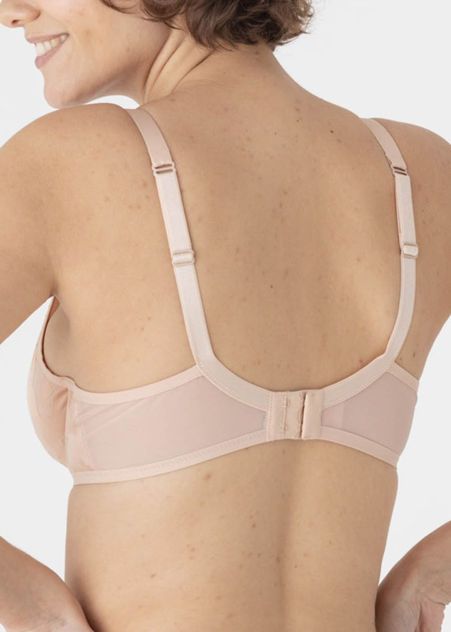 Soutien-gorge Emboitant avec Armatures Maison Lejaby Rose Fum