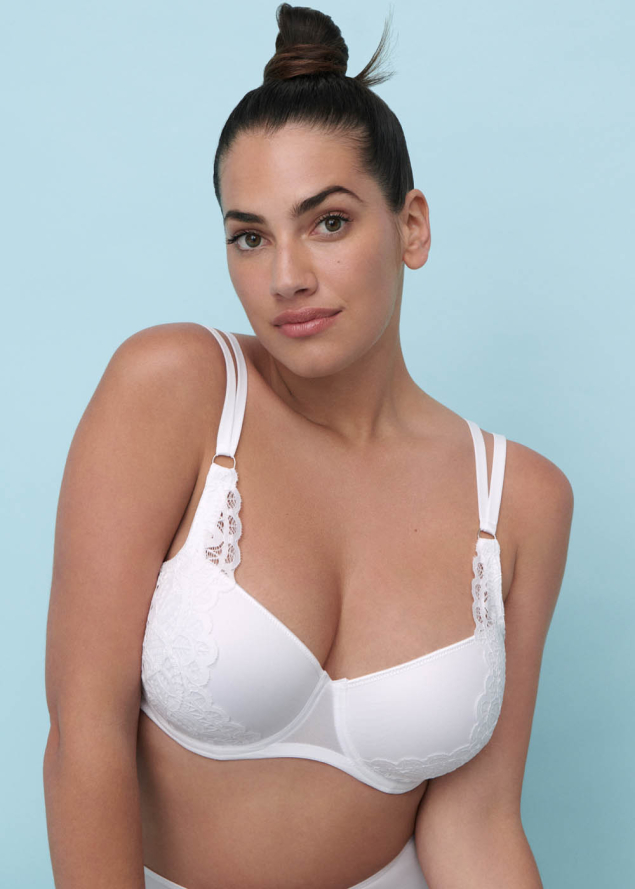 Soutien-gorge Rembourr Balconnet  Armatures Twist de Prima Donna Blanc