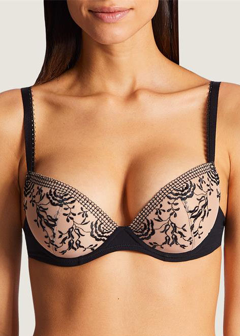 Soutien-gorge Plunge Coque Aubade Noir