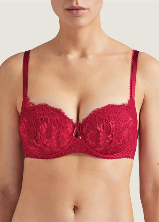 Soutien-gorge Corbeille Coques Aubade Rouge Amour